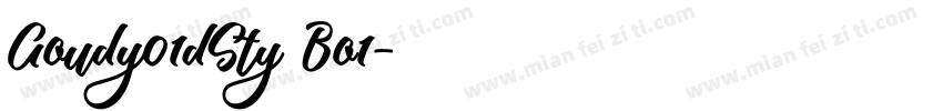 Goudy01dSty Bo1字体转换